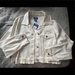 New White Arizona Jean Jacket